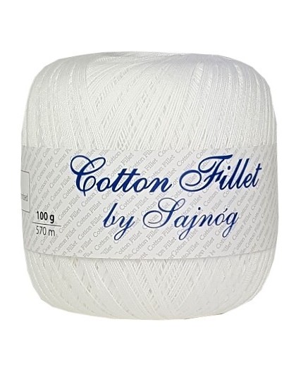 Kordonek Cotton Fillet 0001 BIAŁY