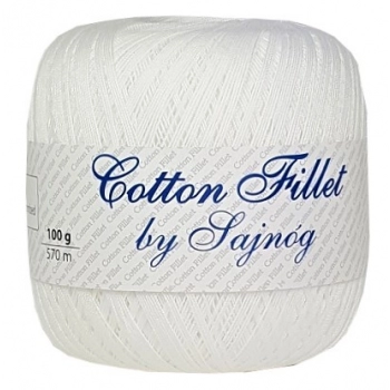 Kordonek Cotton Fillet 0001 BIAŁY